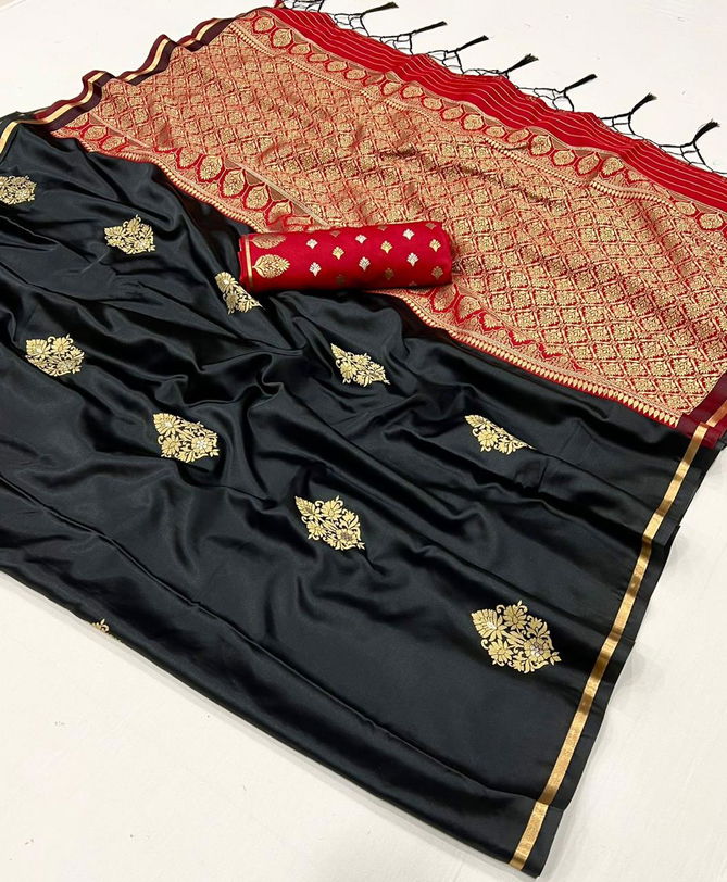 kanthkala Luxe By Rajtex Two Tone Satin Saree Wholesalers In Delhi